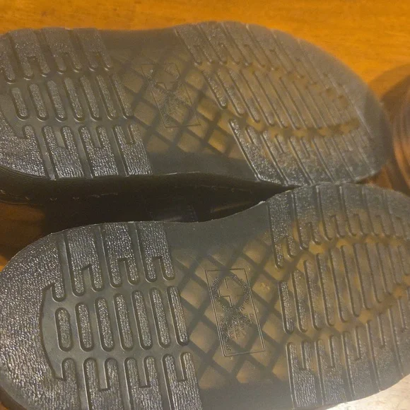 Dr. Martens Black Leather Buckle Sandals - Picture 3 of 6